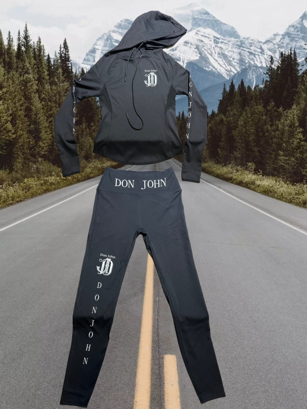 DON JOHN Yoga Outfit Sets Hooded Top Women's - Che Cose Belle