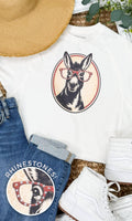 Donkey with Rhinestone Specs Graphic Edgy Shirt - Che Cose Belle