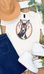 Donkey with Rhinestone Specs Graphic Edgy Shirt - Che Cose Belle