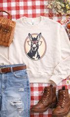 Donkey with Rhinestone Specs Graphic Sweatshirt - Che Cose Belle