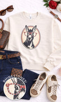Donkey with Rhinestone Specs Graphic Sweatshirt - Che Cose Belle