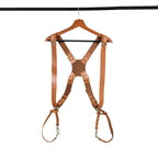 Double Camera Strap Harness- Tan Brown - Che Cose Belle