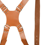 Double Camera Strap Harness- Tan Brown - Che Cose Belle