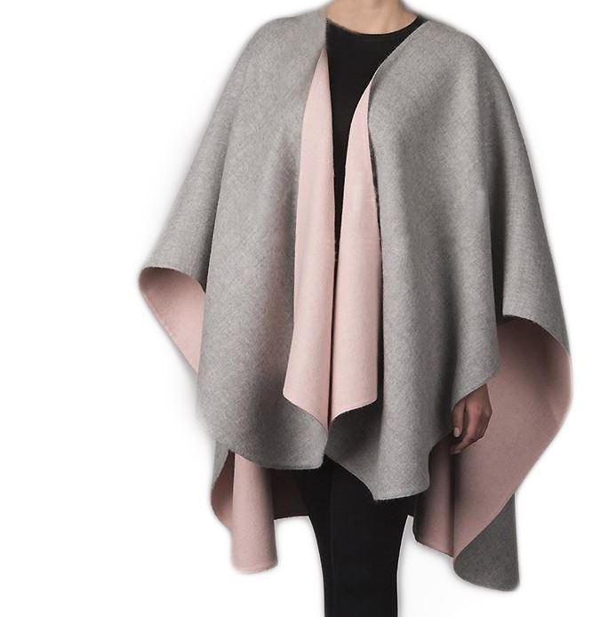 Double Face Alpaca Ruana - Che Cose Belle