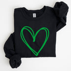 Double Heart, St Patrick's Day Sweatshirt - Che Cose Belle