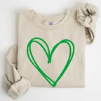 Double Heart, St Patrick's Day Sweatshirt - Che Cose Belle