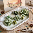 Dough Bowl Candle | Soy Wax Bowl Candle | Cactus Candle - Che Cose Belle