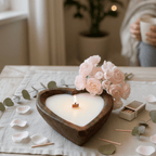 Dough Bowl Candle | Soy Wax Candle | Heart Bowl Candle - Che Cose Belle