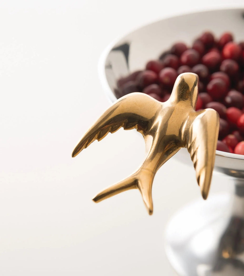 Dove Cocktail Napkin Holder Silver/Gold - Che Cose Belle