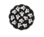 Handmade Beaded Ghost Placemat Halloween Table Decor Spooky Bead Table Mat Cute Ghost Centerpiece Goth Holiday Decoration