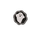 Handmade Beaded Ghost Coaster Halloween Cup Mat Spooky Drink Decor Black White Bead Cute Ghost Barware Accent