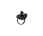 Witch Hat Napkin Ring – Handmade Halloween Table Decor – Black Woven Boho Napkin Holder – Spooky Fall Party Accent – Hostess Gift Idea