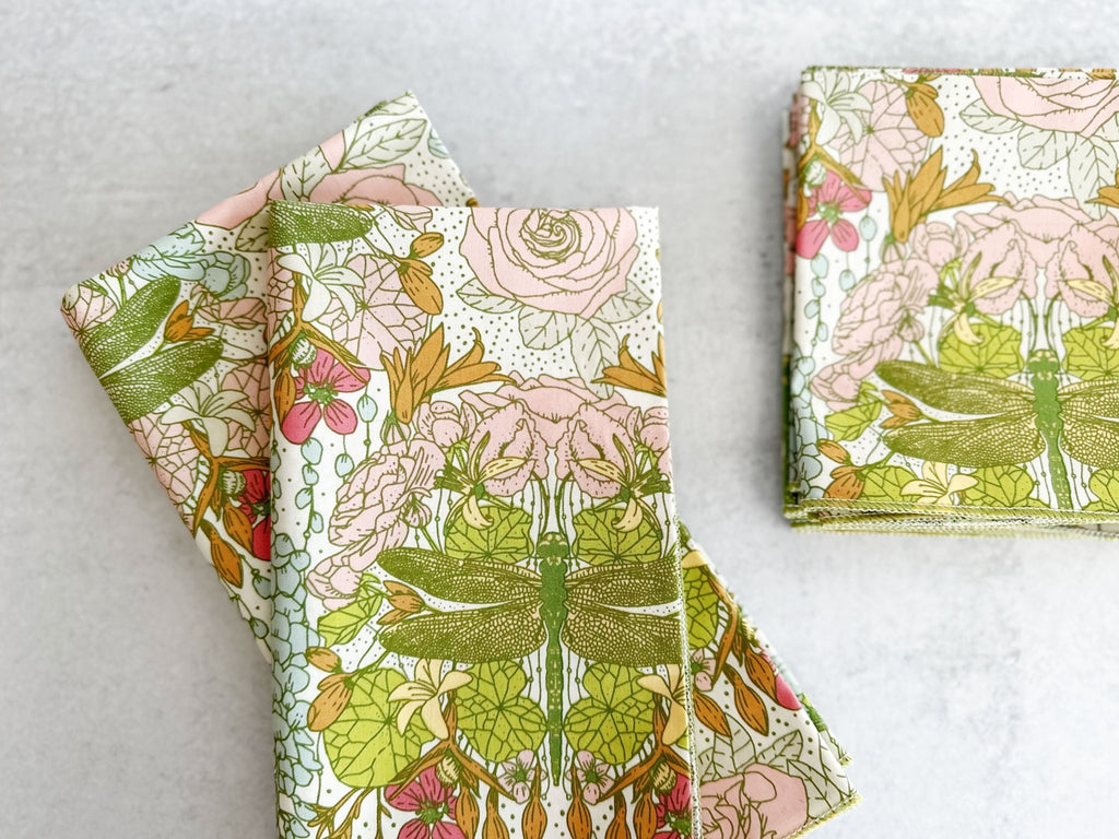Dragonfly Cloth Napkins, set of four - Che Cose Belle