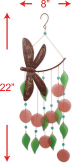 Dragonfly Sea Glass Chime - Che Cose Belle