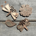 Dragonfly Wood Magnet Set - Che Cose Belle
