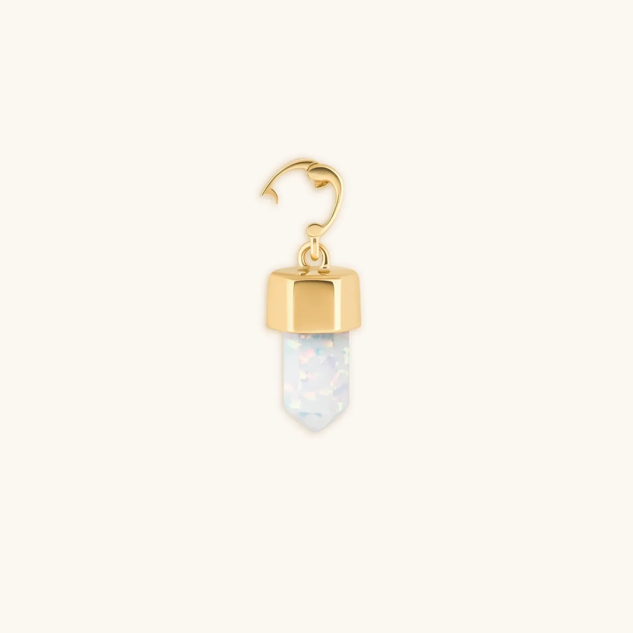 Dream Seeker - White Opal Pointer Charm - Che Cose Belle