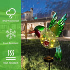 dreamysoul Outdoor Solar Garden Lights, Metal Hummingbird Garden Stake Lights for Outdoor Garden Patio Yard Pathway - Che Cose Belle