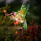 dreamysoul Outdoor Solar Garden Lights, Metal Hummingbird Garden Stake Lights for Outdoor Garden Patio Yard Pathway - Che Cose Belle