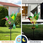 dreamysoul Outdoor Solar Garden Lights, Metal Hummingbird Garden Stake Lights for Outdoor Garden Patio Yard Pathway - Che Cose Belle