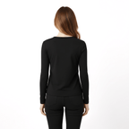 Drew Black Long Sleeve Crew - Che Cose Belle