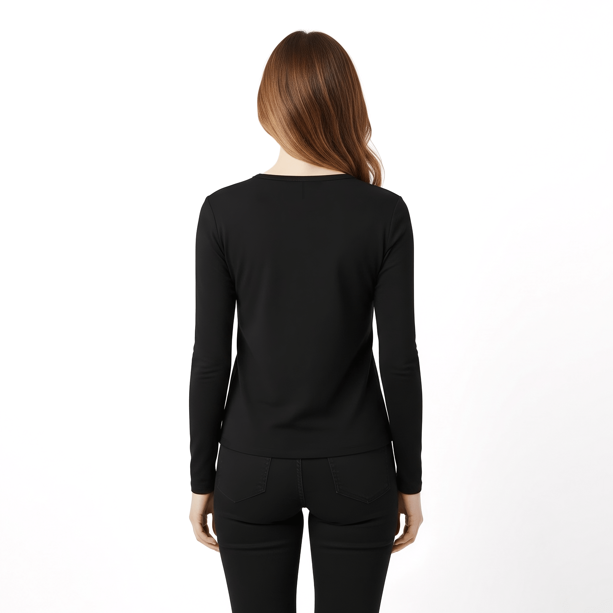 Drew Black Long Sleeve Crew - Che Cose Belle