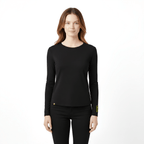 Drew Black Long Sleeve Crew - Che Cose Belle