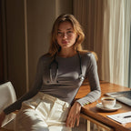 Drew Grey Long Sleeve Crew - Che Cose Belle