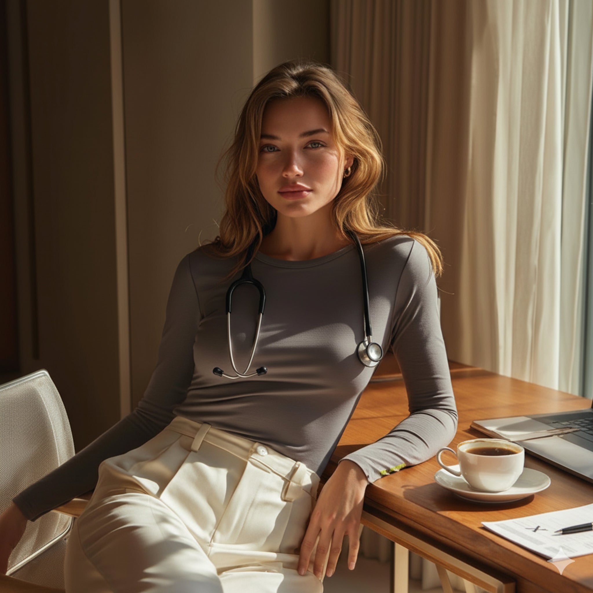 Drew Grey Long Sleeve Crew - Che Cose Belle