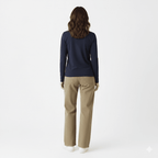 Drew Navy Long Sleeve Crew - Che Cose Belle