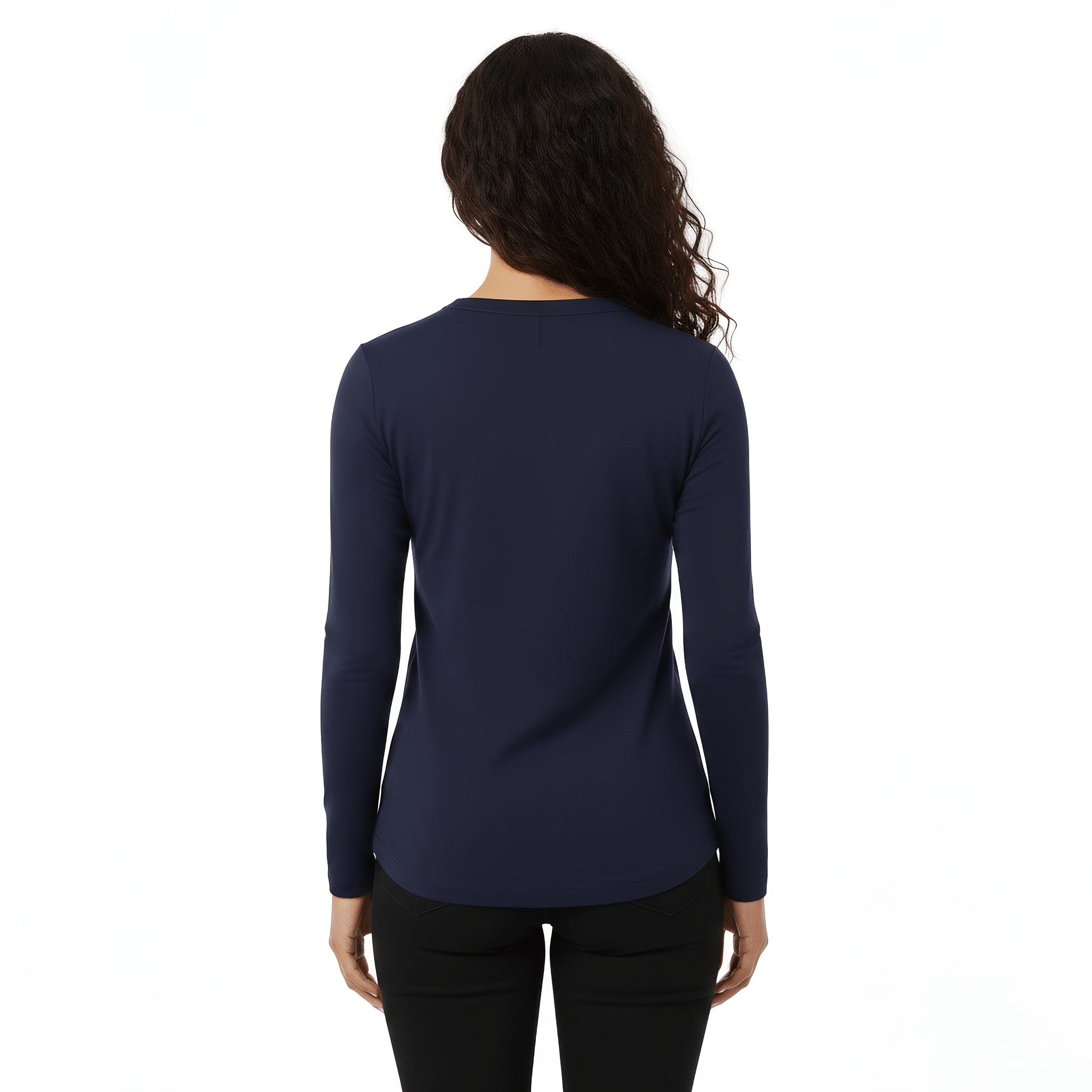 Drew Navy Long Sleeve Crew - Che Cose Belle