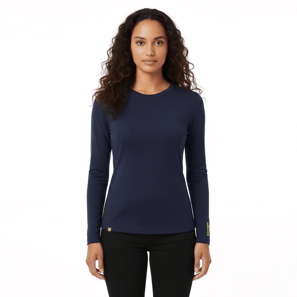 Drew Navy Long Sleeve Crew - Che Cose Belle