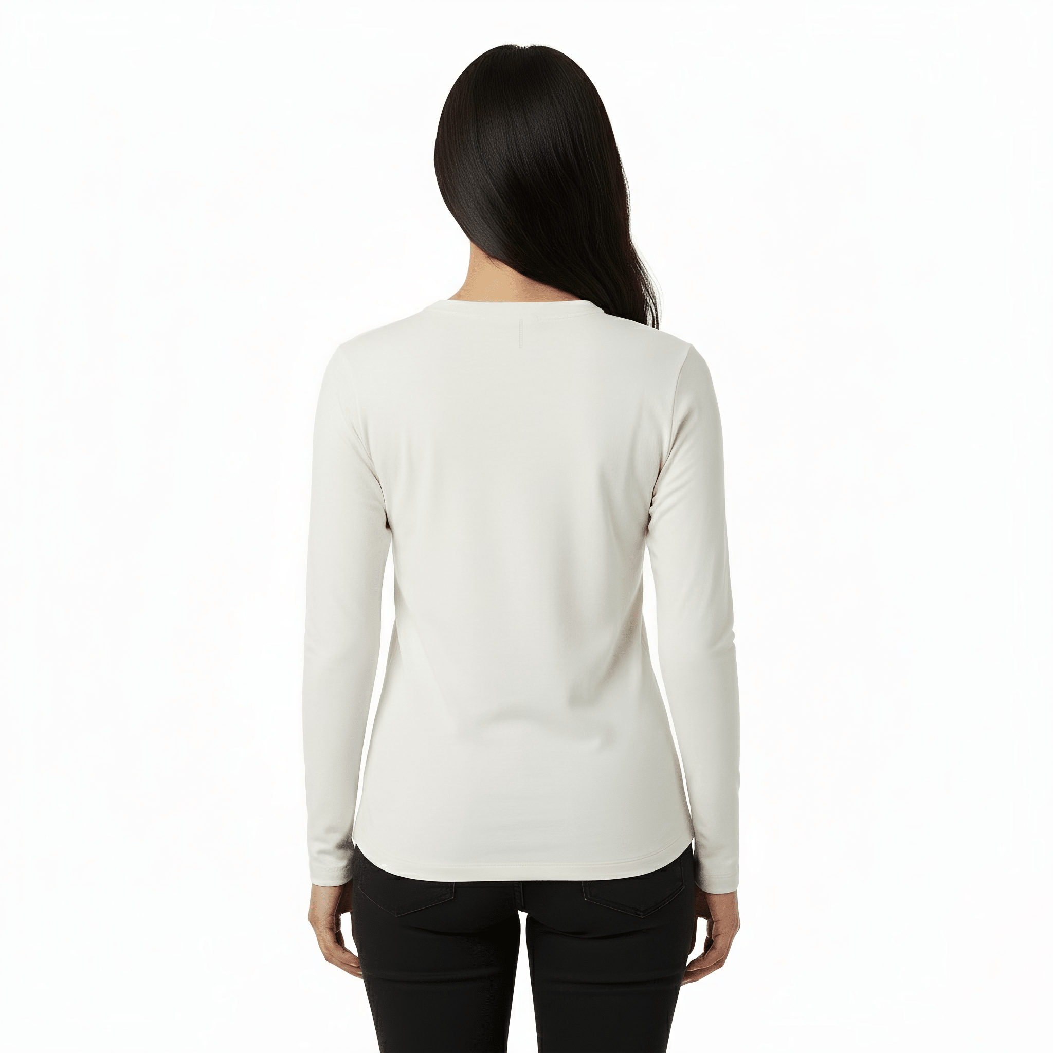 Drew White Long Sleeve Crew - Che Cose Belle