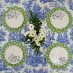 DROPLET GREEN ROUND FABRIC PLACEMAT (Set Of 4) - Che Cose Belle