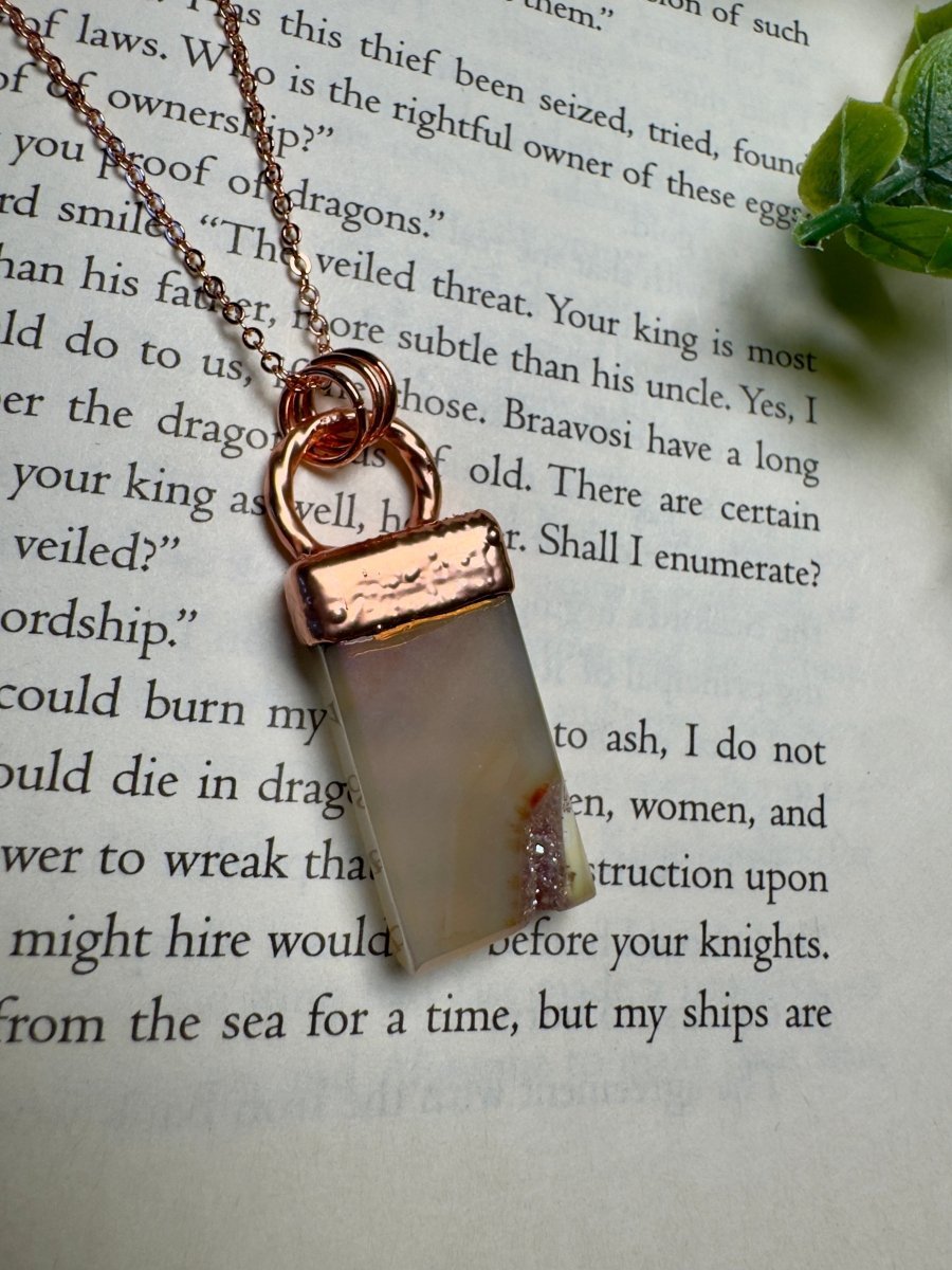 Druzy Agate Necklace - Che Cose Belle