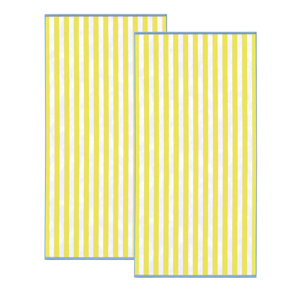 Oversized Striped Border Cabana Beach Towel - Santa Cruz