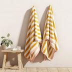 Oversized Striped Border Cabana Beach Towel - Santa Cruz
