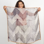 Samu Hand Crafted  Shibori Print Silk Chiffon Sqaure Scarf
