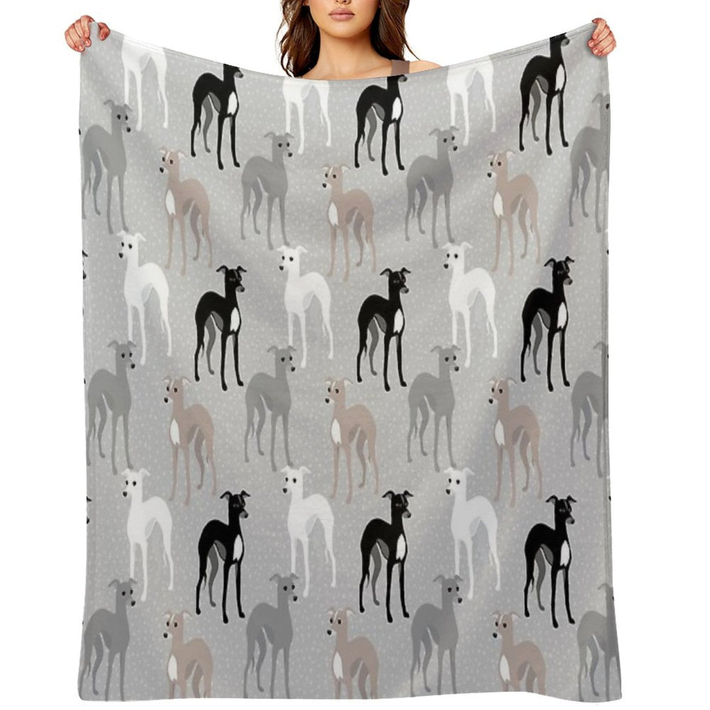 Italian Greyhounds Throw Blanket - Che Cose Belle