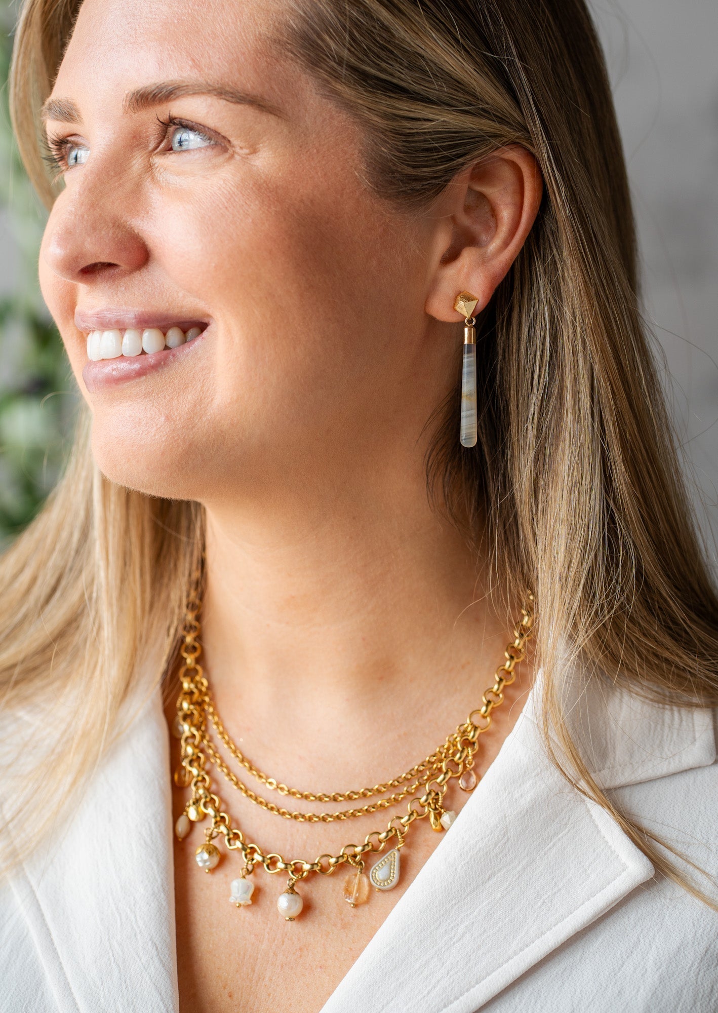 Earthtone Charm Necklace - Che Cose Belle