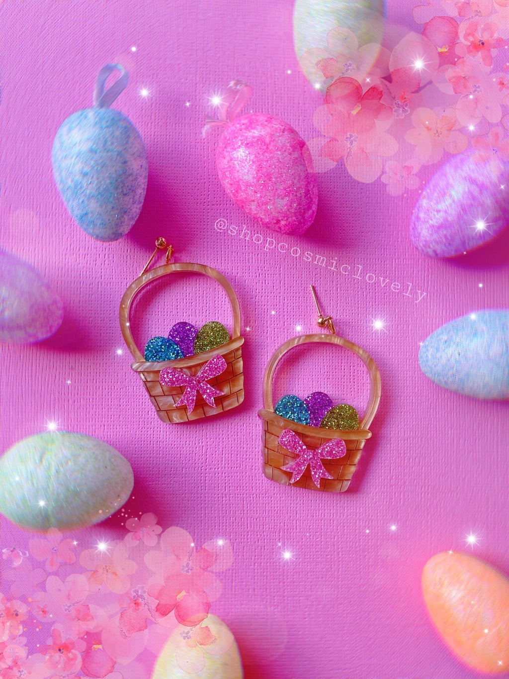 Easter Basket Earrings - Che Cose Belle