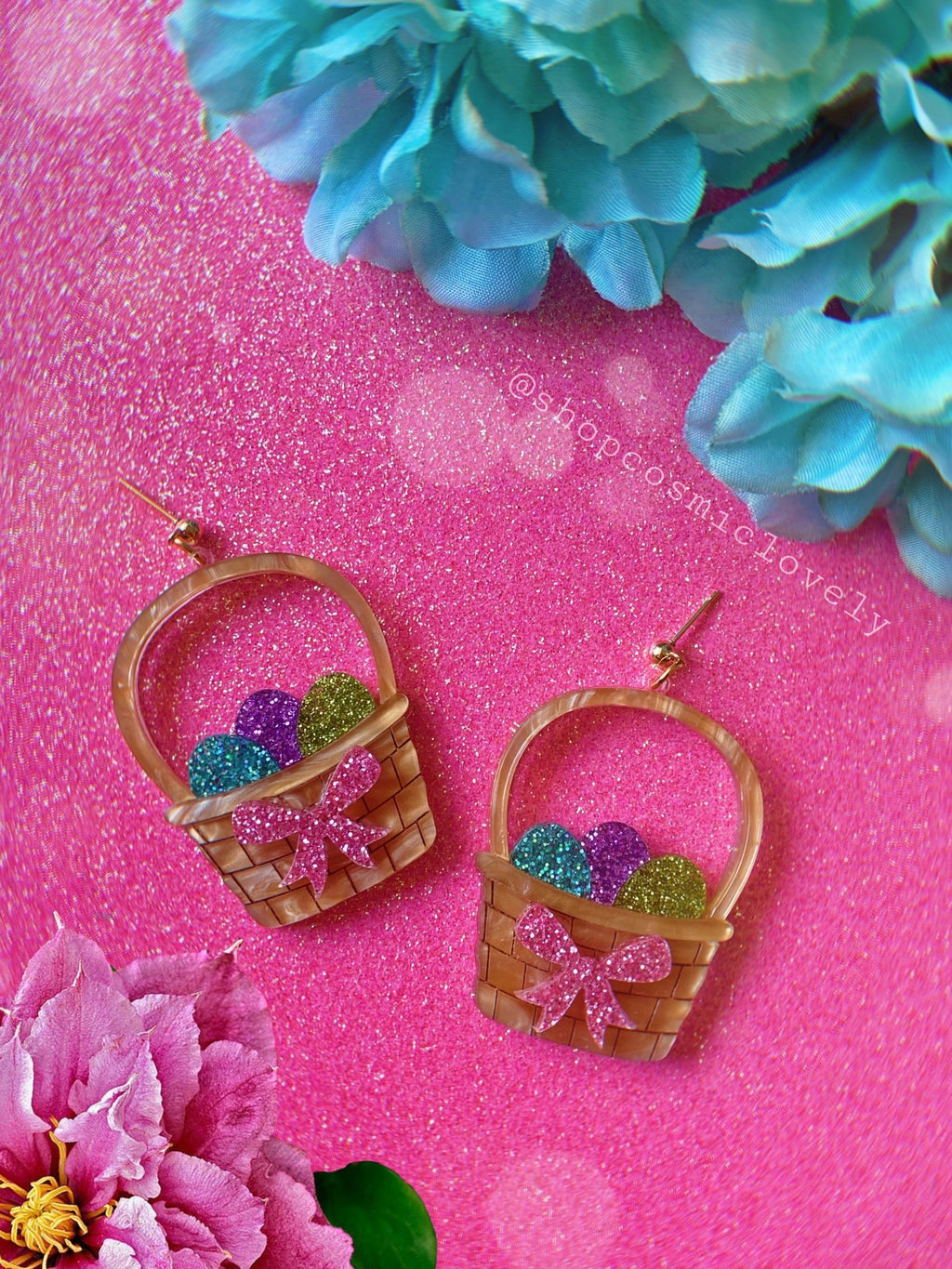 Easter Basket Earrings - Che Cose Belle