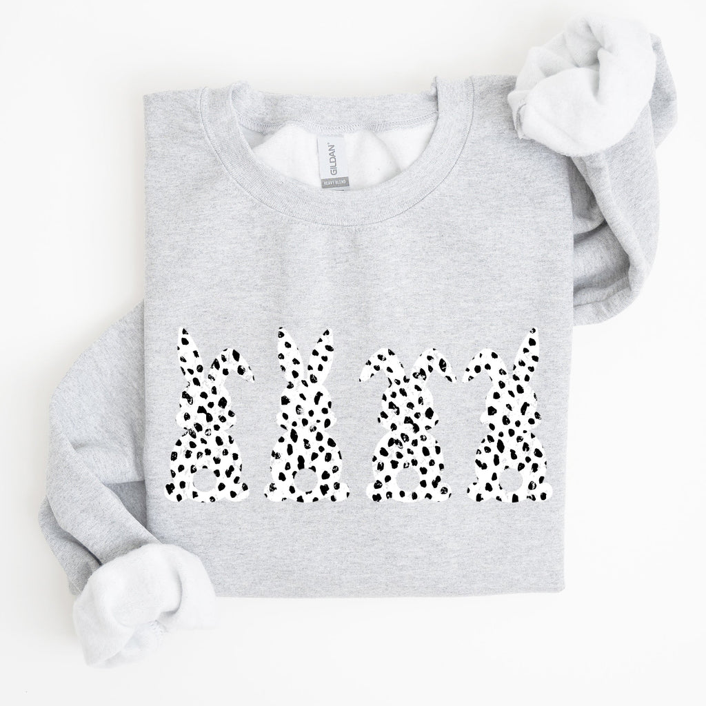 Easter Bunnies, Polka Dot, Dalmatian Print, Trend, Pattern Sweatshirt - Che Cose Belle