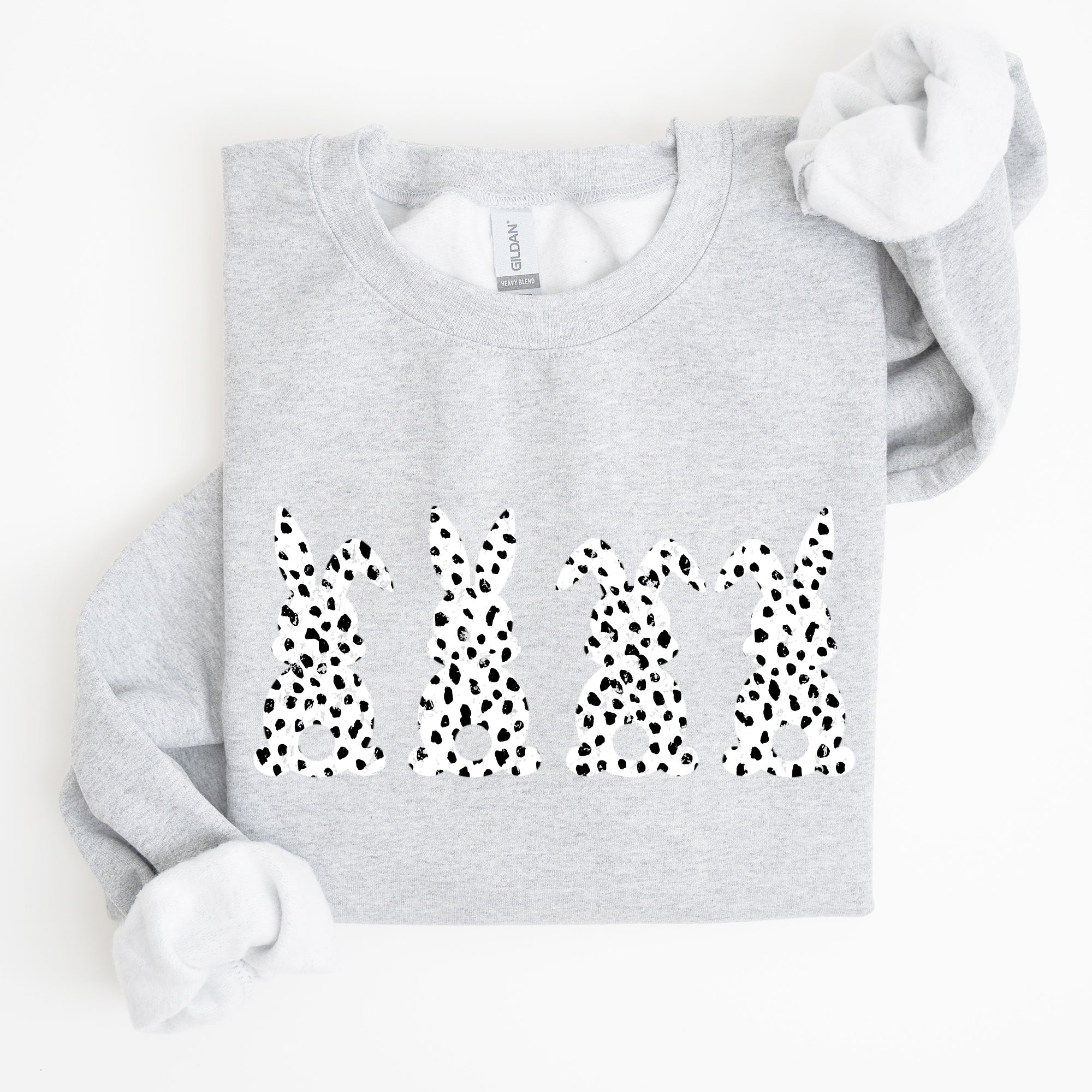 Easter Bunnies, Polka Dot, Dalmatian Print, Trend, Pattern Sweatshirt - Che Cose Belle