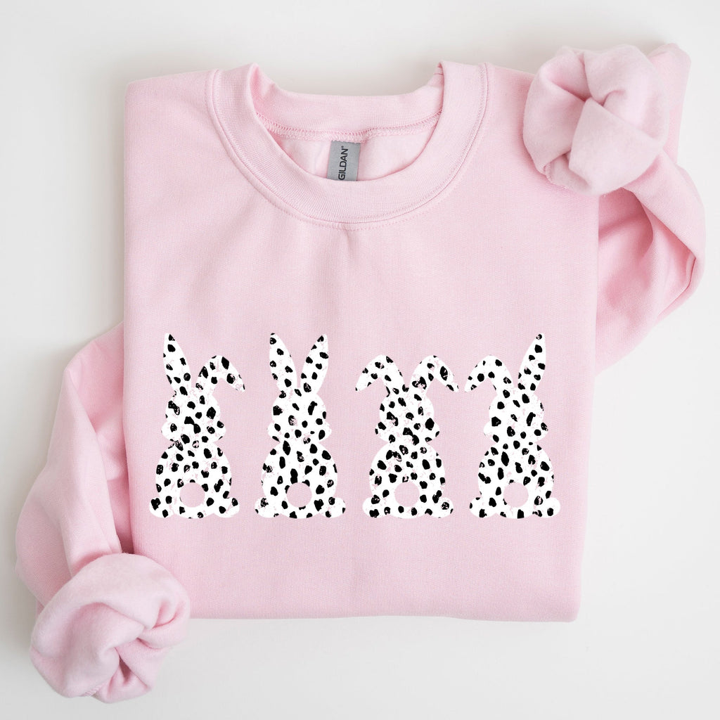 Easter Bunnies, Polka Dot, Dalmatian Print, Trend, Pattern Sweatshirt - Che Cose Belle