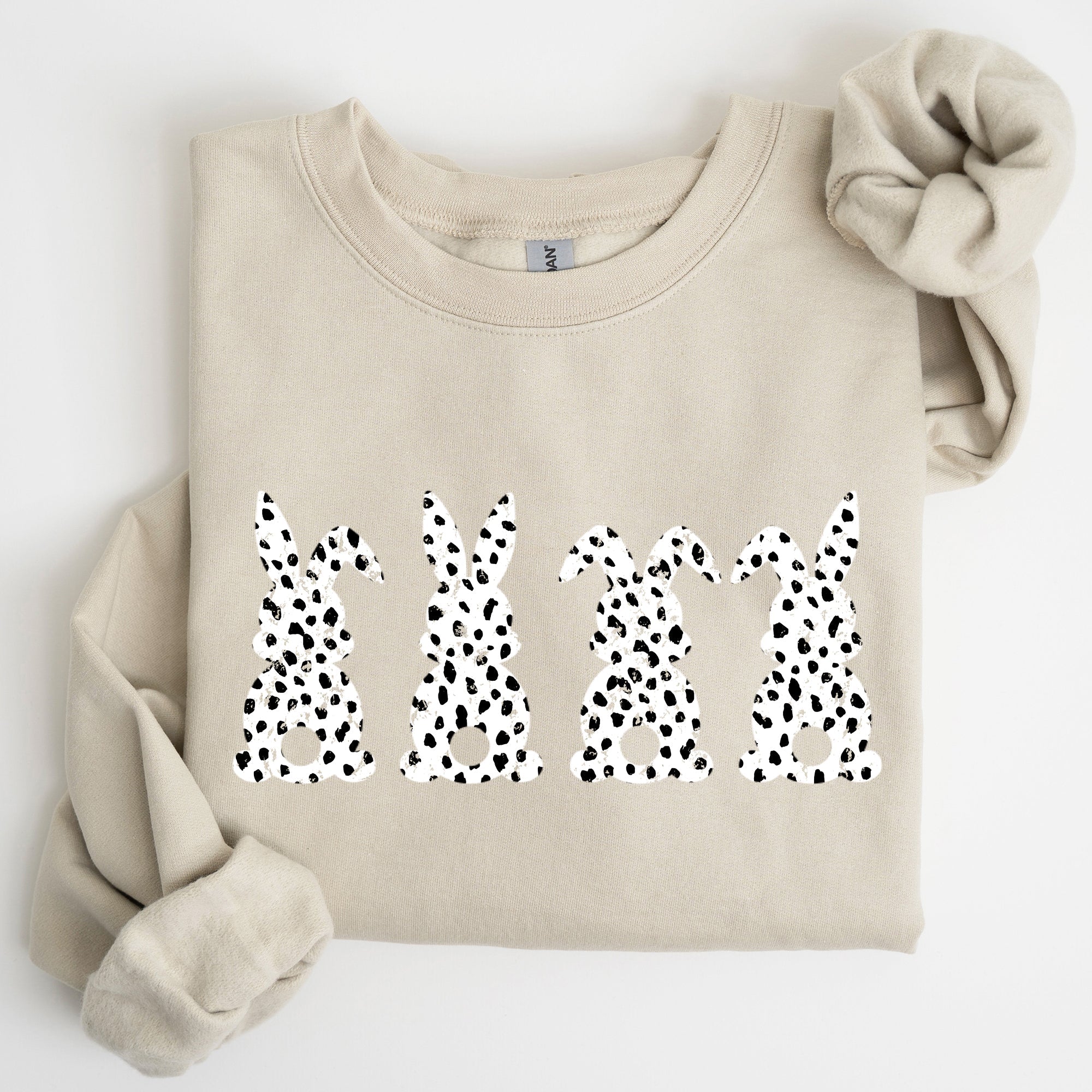 Easter Bunnies, Polka Dot, Dalmatian Print, Trend, Pattern Sweatshirt - Che Cose Belle