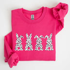Easter Bunnies, Polka Dot, Dalmatian Print, Trend, Pattern Sweatshirt - Che Cose Belle