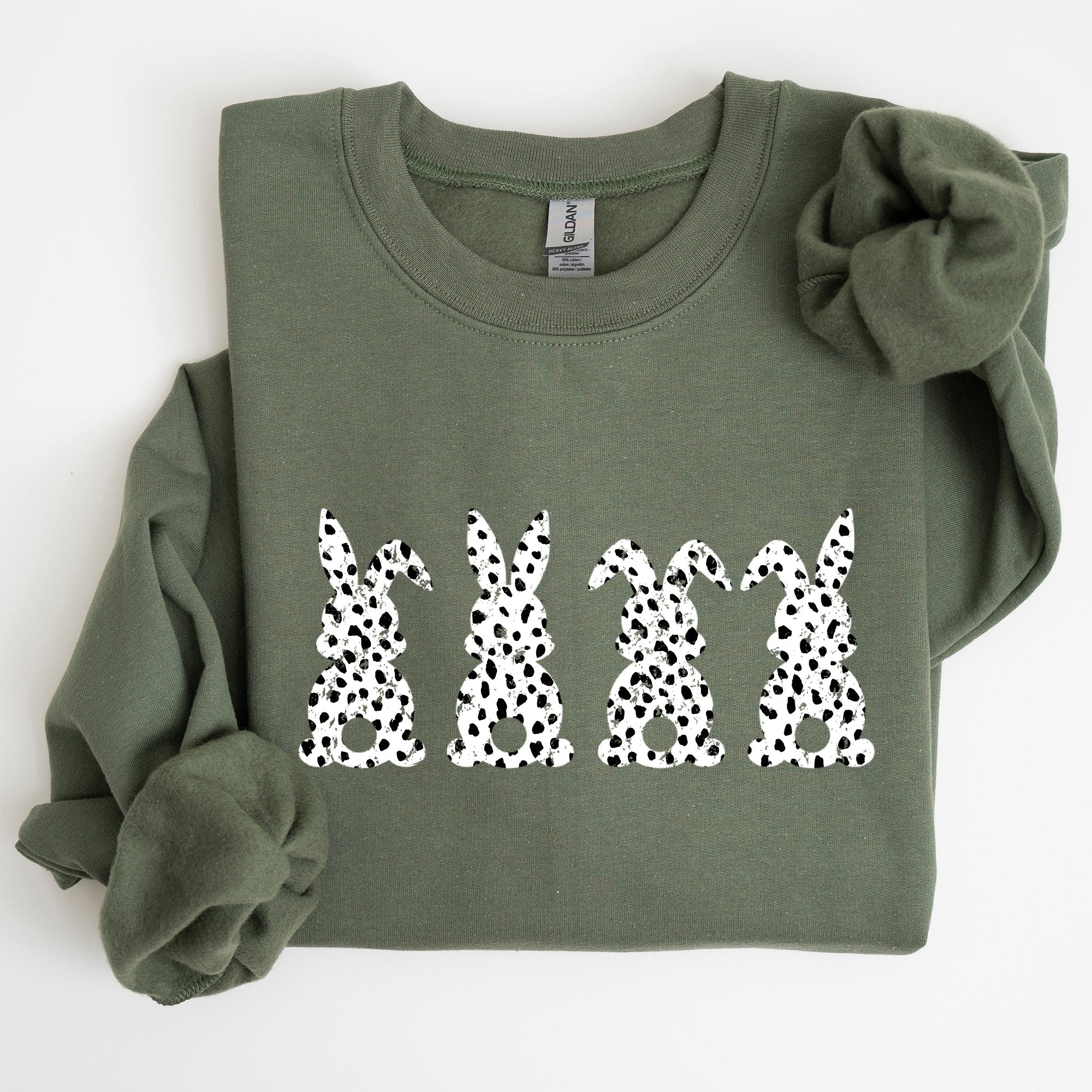 Easter Bunnies, Polka Dot, Dalmatian Print, Trend, Pattern Sweatshirt - Che Cose Belle