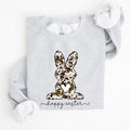 Easter Bunny, Happy Easter Rabbit, Cow Print Sweatshirt - Che Cose Belle