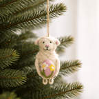 Easter Sheep Holding an Easter Egg Ornament - Che Cose Belle