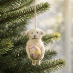 Easter Sheep Holding an Easter Egg Ornament - Che Cose Belle